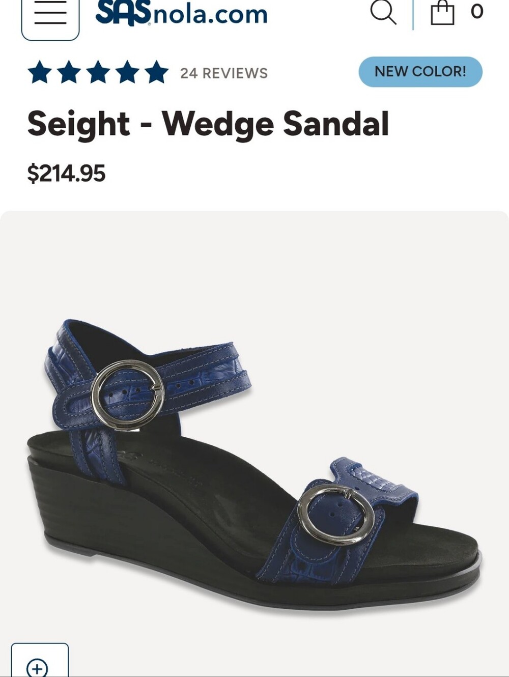 SAS Sandal. Seight. Caspian. 9.5 W. Worn Once. See Pics Of EUC.Retail Over $200!